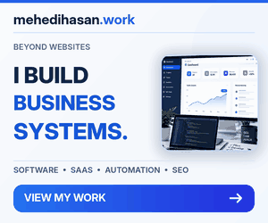Custom Software, SaaS, Automation and Technical SEO - Mehedi Hasan